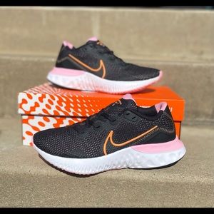 Nike Renew Run Black Pink Orange Running Shoes
